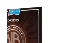 D'Addario NB1253 12-53 Light, Nickel Bronze Acoustic Guitar Strings D'Addario NB1253 12-53 Light, Nickel Bronze Acoustic Guitar Strings